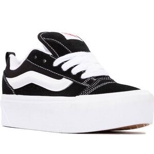 Black and White Platform Sneakers